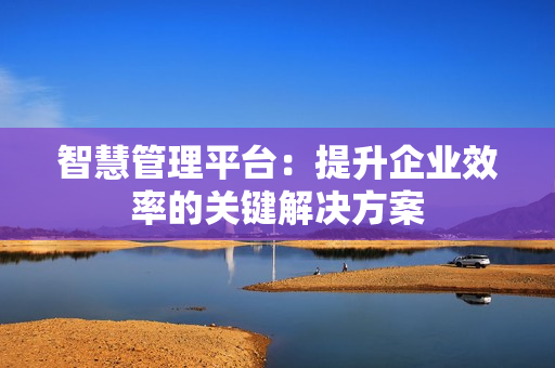 智慧管理平臺：提升企業(yè)效率的關(guān)鍵解決方案