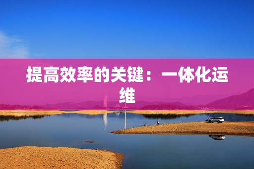 提高效率的關(guān)鍵：一體化運(yùn)維
