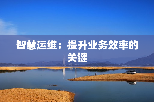 智慧運維：提升業(yè)務(wù)效率的關(guān)鍵