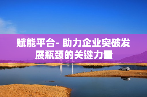賦能平臺(tái)- 助力企業(yè)突破發(fā)展瓶頸的關(guān)鍵力量