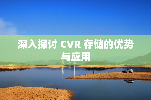 深入探討 CVR 存儲的優(yōu)勢與應(yīng)用