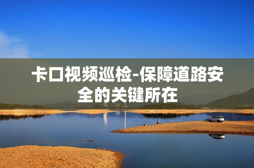 卡口視頻巡檢-保障道路安全的關(guān)鍵所在