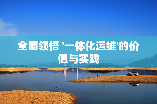 全面領(lǐng)悟 '一體化運維'的價值與實踐