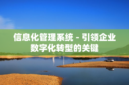 信息化管理系統(tǒng) - 引領企業(yè)數(shù)字化轉型的關鍵