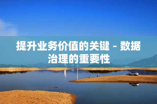 提升業(yè)務價值的關鍵 - 數據治理的重要性