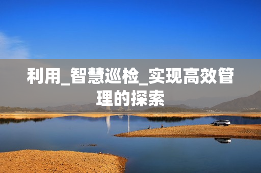 利用_智慧巡檢_實(shí)現(xiàn)高效管理的探索