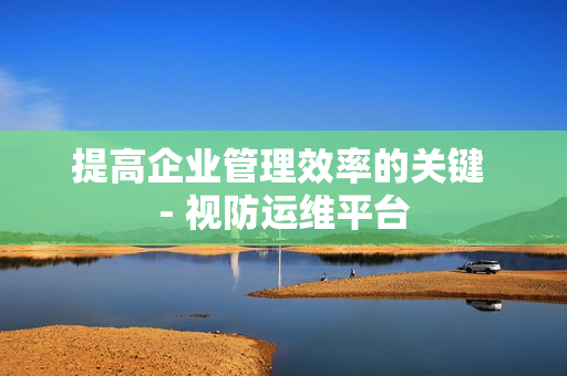 提高企業(yè)管理效率的關(guān)鍵 - 視防運(yùn)維平臺(tái)