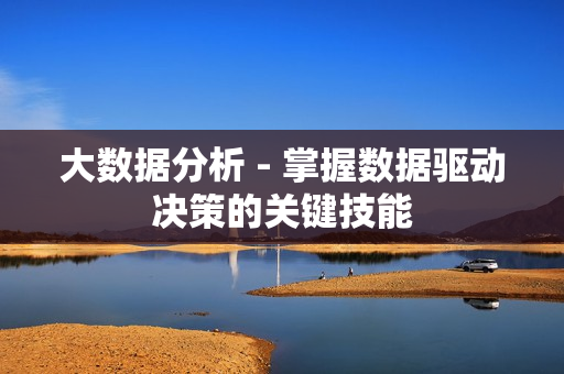 大數(shù)據(jù)分析 - 掌握數(shù)據(jù)驅(qū)動(dòng)決策的關(guān)鍵技能