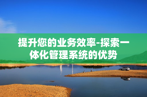 提升您的業(yè)務(wù)效率-探索一體化管理系統(tǒng)的優(yōu)勢