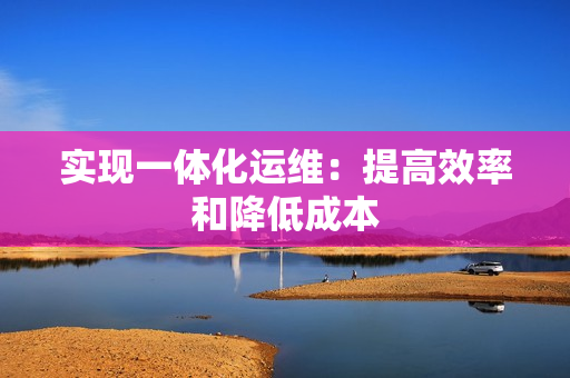 實現(xiàn)一體化運維：提高效率和降低成本