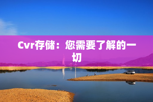 Cvr存儲：您需要了解的一切