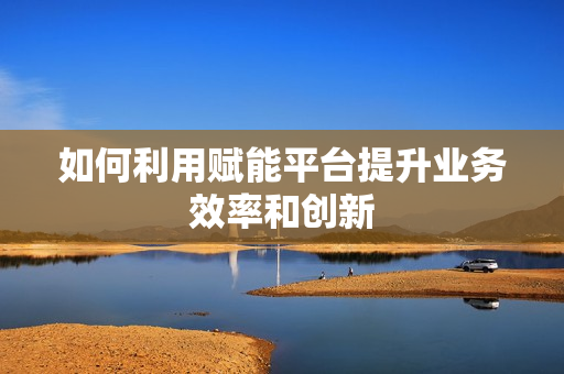 如何利用賦能平臺提升業(yè)務(wù)效率和創(chuàng)新