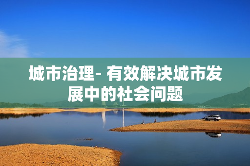 城市治理- 有效解決城市發(fā)展中的社會問題