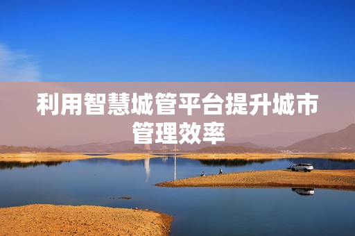 利用智慧城管平臺(tái)提升城市管理效率