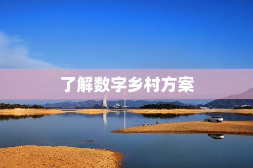 了解數(shù)字鄉(xiāng)村方案